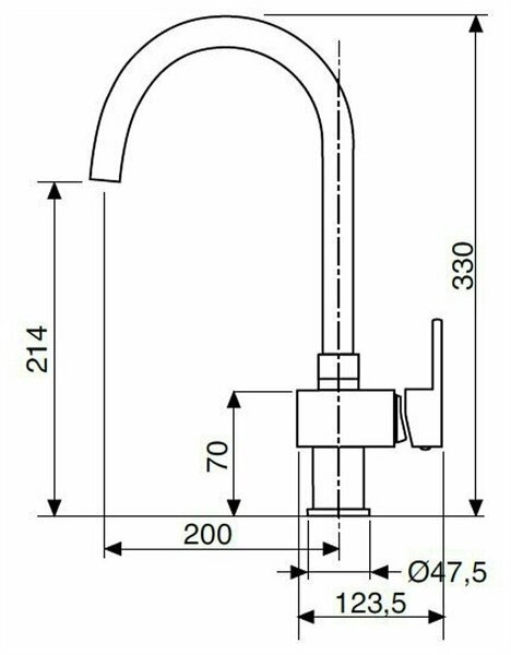 Смеситель для раковины Cezares Unika UNIKA-LSM1-A-NOP-W0